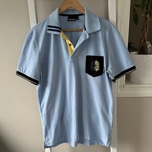 Maceoo Men’s Mozart Polo Classic Tip Blue with Logo Pocket